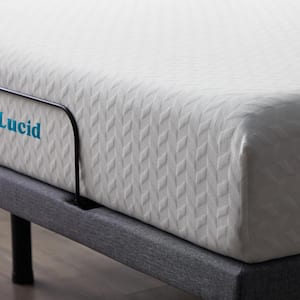 Deluxe Adjustable Bed and 10 in. Medium Gel Memory Foam Full Mattress Set