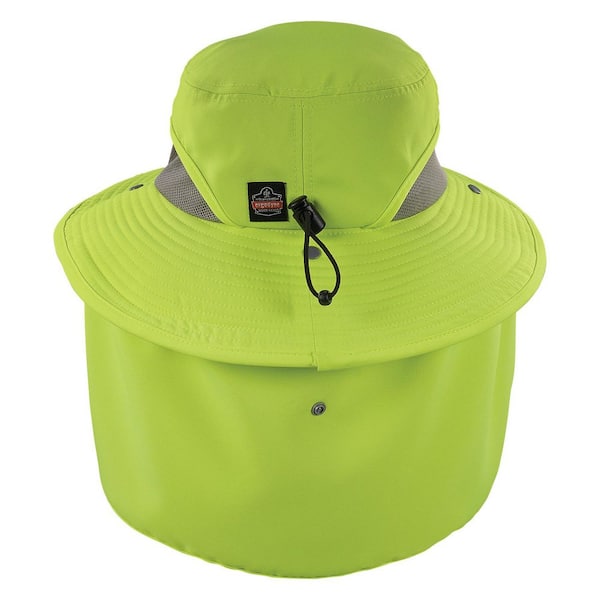 Ergodyne Chill-Its 8934 L/XL Lime Ranger Hat-Neck Shade 8934 - The