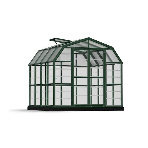 Grand Gardener 8 ft. x 8 ft. Green/Clear DIY Greenhouse Kit