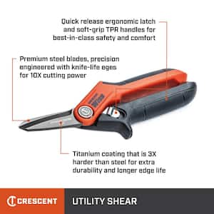 Stedi 9in Heavy Duty Scissors for Cardboard - Micro Center