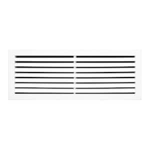 24 in. x 8 in. Aluminum Return Air Grille in White