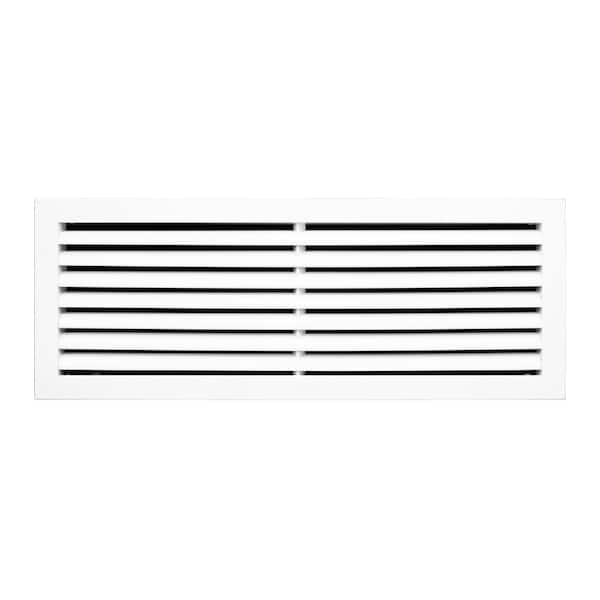 24 in. x 8 in. Aluminum Return Air Grille in White