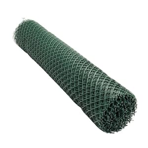 50 ft. L x 48 in. H PVC Vinyl Safety Fence in Green with 1-1/2 in. x 1-1/2 in. Mesh Size Garden Fence