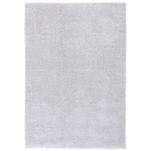 Tahoe 5 ft. x 7 ft. Light Gray Solid Color Area Rug