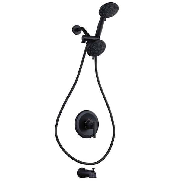 ARCORA Single Handle 7-Spray Tub and Shower Faucet 1.8 GPM High Pressure Shower Faucet in. Oil Rubbed Bronze Valve Included