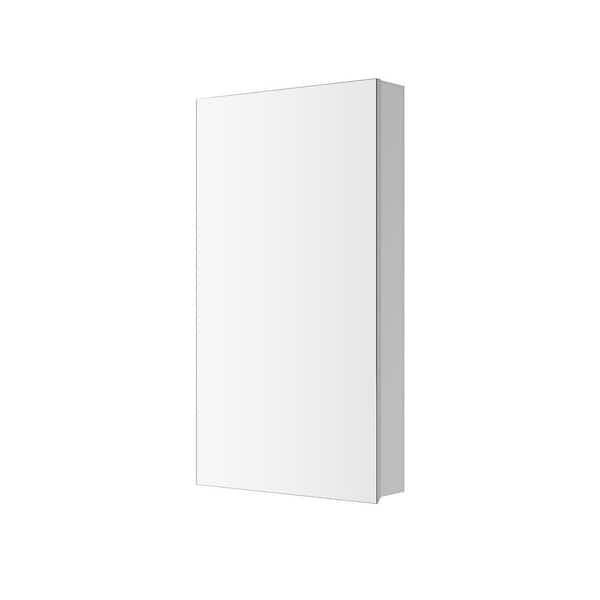 20 in. W x 36 in. H Rectangular Engineered Wood Medicine Cabinet with Mirror and Left Opening Door