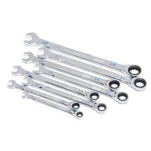 Metric 120XP Universal Spline XL Combination Ratcheting Wrench Tool Set (8-Piece)