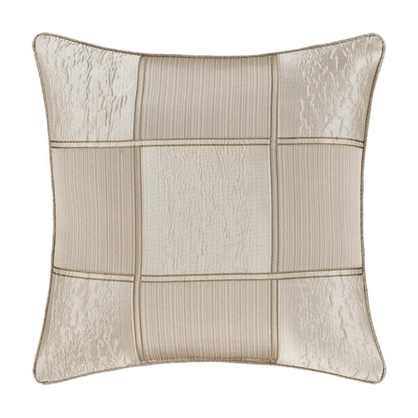 Unbranded Benton Flax Polyester 20 in. Square Decorative Throw Pillow 20 x 20 in.