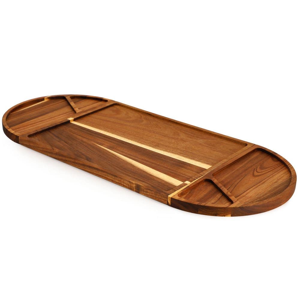 13 in. 3 Piece Acacia Wood Cutting Board with Maganitized Serving Board Platter price history on PriceWatchPro