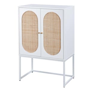 26.78 in. W x 15.75 in. D x 41.3 in. H Bathroom White Linen Cabinet 2-Pack