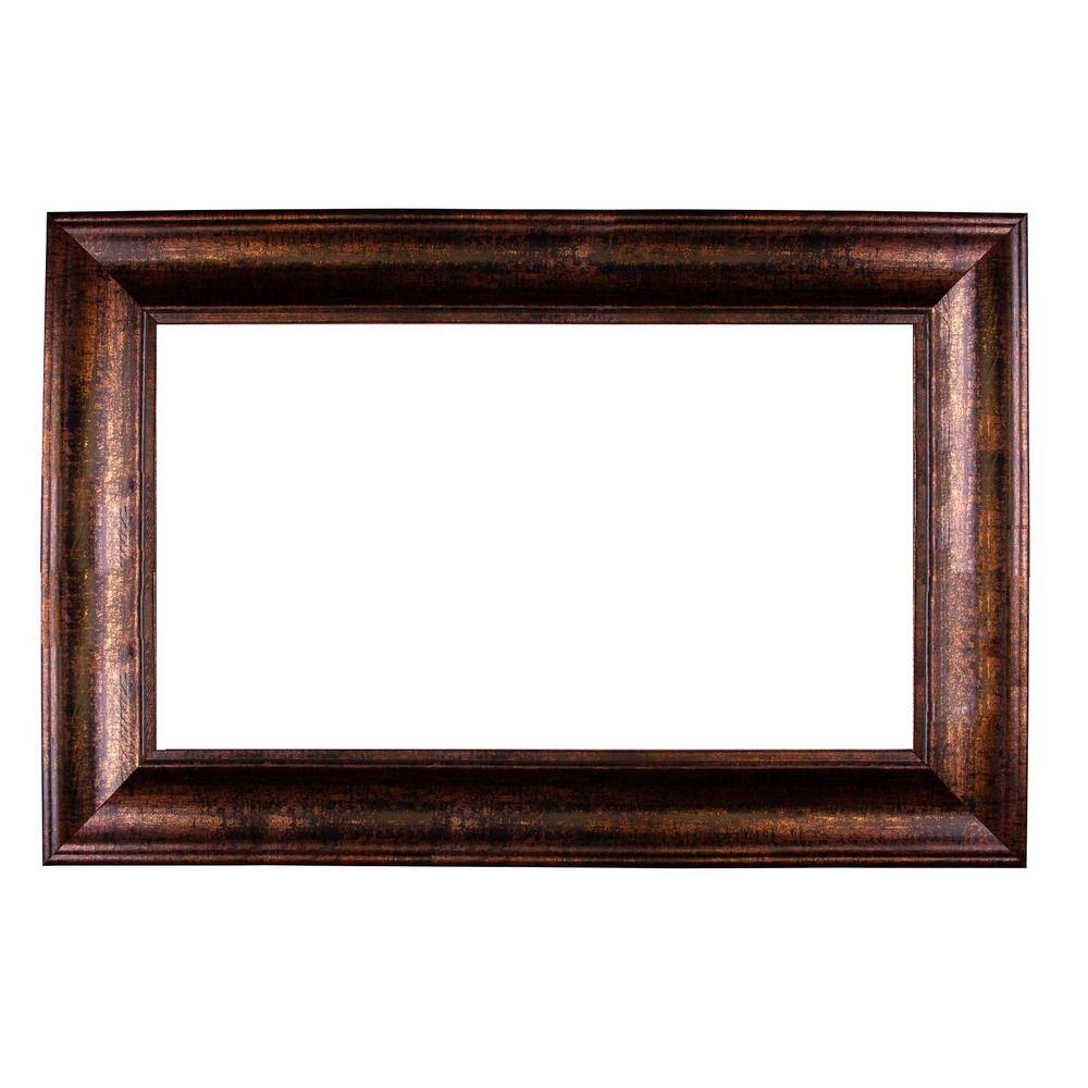 MirrorChic Laguna 30 in. x 42 in. Mirror Frame Kit in Bronze Black