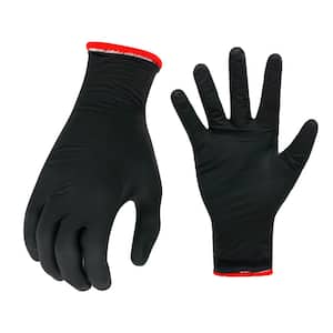 Disposable Nitrile Grilling Glove with 1-Pair Cotton Liners (50-Count)