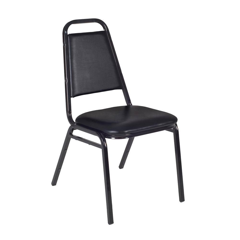 Regency Restaurant Black Stack Chair 8029BK - The Home Depot