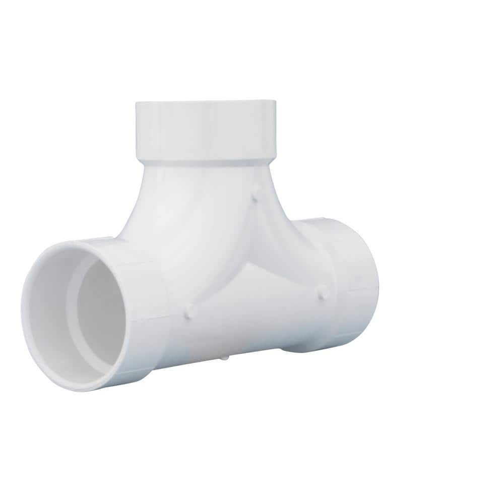 Charlotte Pipe 3 in. DWV PVC 2-Way Cleanout Fitting PVC004480600HD ...