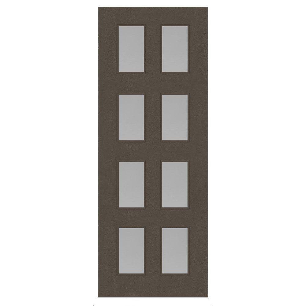 Regency 42 in. x 96 in. Universal Handing 8L Modern Clear Glass Ashwood Stain Fiberglass Front Door Slab price history on PriceWatchPro