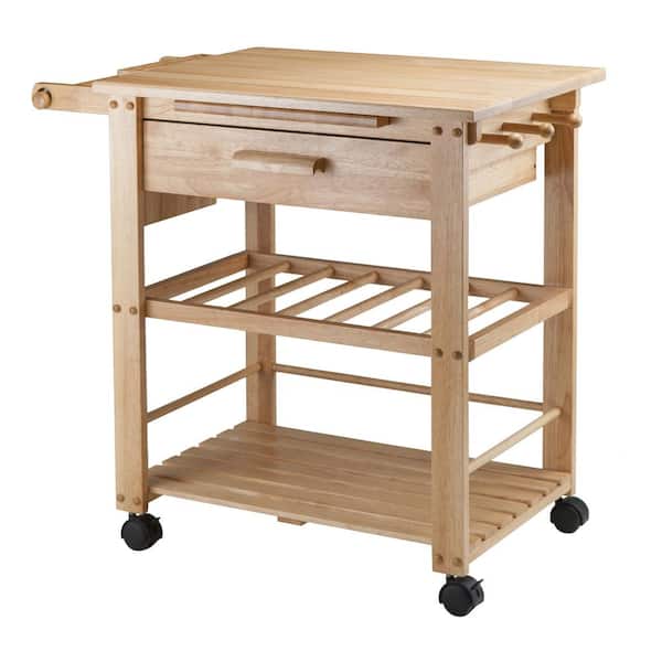 WINSOME WOOD Finland Natural Kitchen Cart