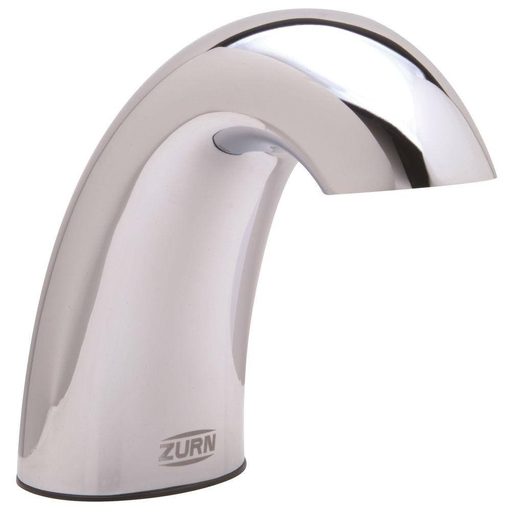 Zurn Single Hole Touchless Bathroom Faucet In Polished Chrome With Cover Plate Z6930 Xl The Home Depot