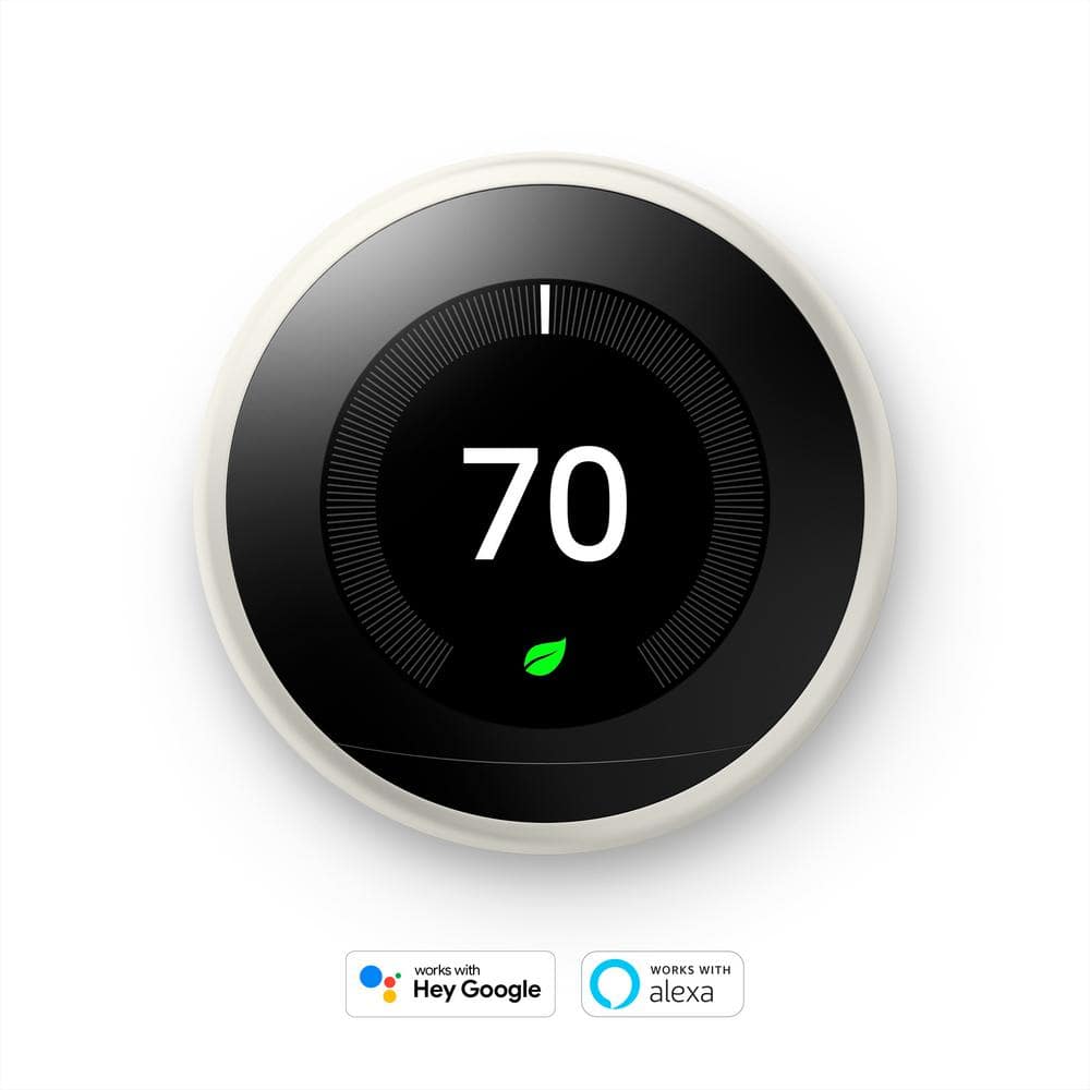 Nest Learning Thermostat - Smart Wi-Fi Thermostat - White