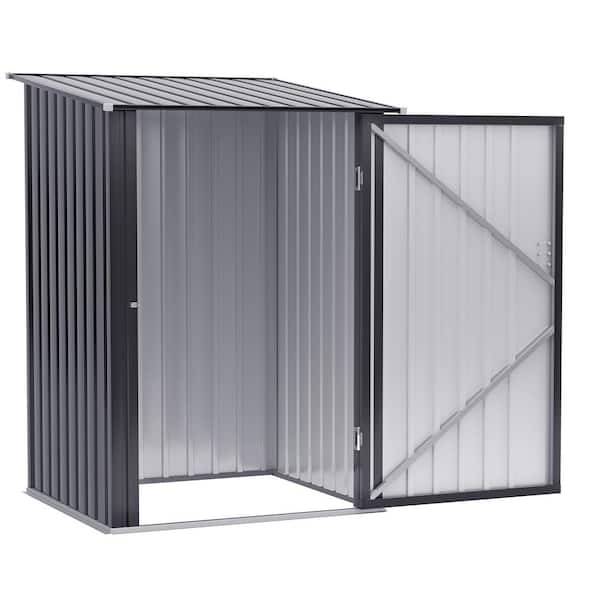 Outsunny 3.3 ft. W x 3.4 ft. D Metal Shed 9.92 sq. ft. with Lockable Door