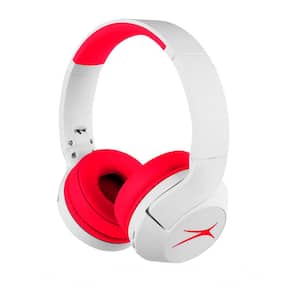 Kid Safe White Out Red Wireless Over the Head ANC Headphone
