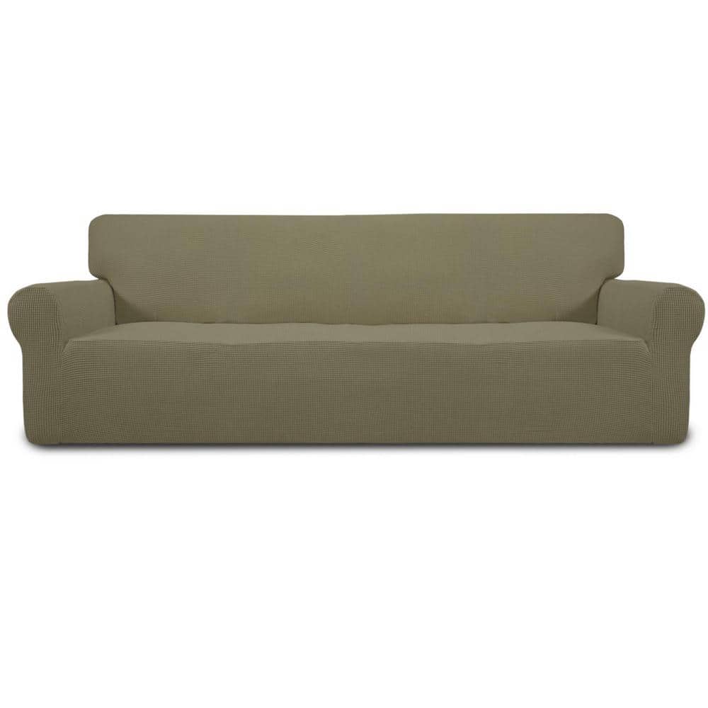 Stretch 4-Seater Sofa Slipcover 1-Piece Sofa Cover Furniture Protector Couc