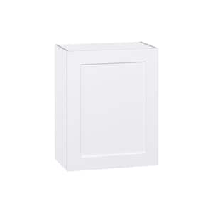 Wallace Painted Warm White Shaker Assembled Wall Kitchen Cabinet with Full Height Door (24 in. W x 30 in. H x 14 in. D)