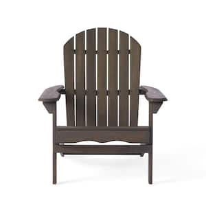 Grey Acacia Wood Outdoor Adirondack Chair