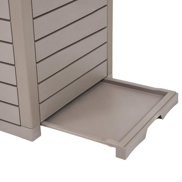 Sunnydaze 39 Gal. Outdoor 15.75 in. W x 15.75 in. D x 33.25 in. H