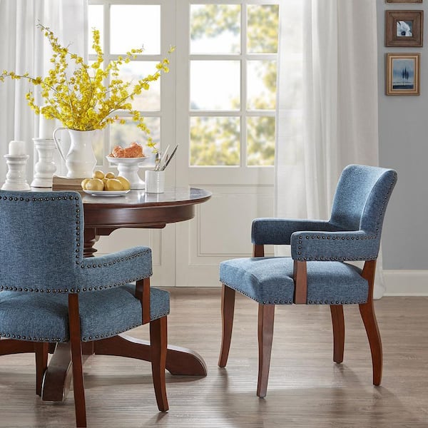 Parler Blue Arm Dining Chair