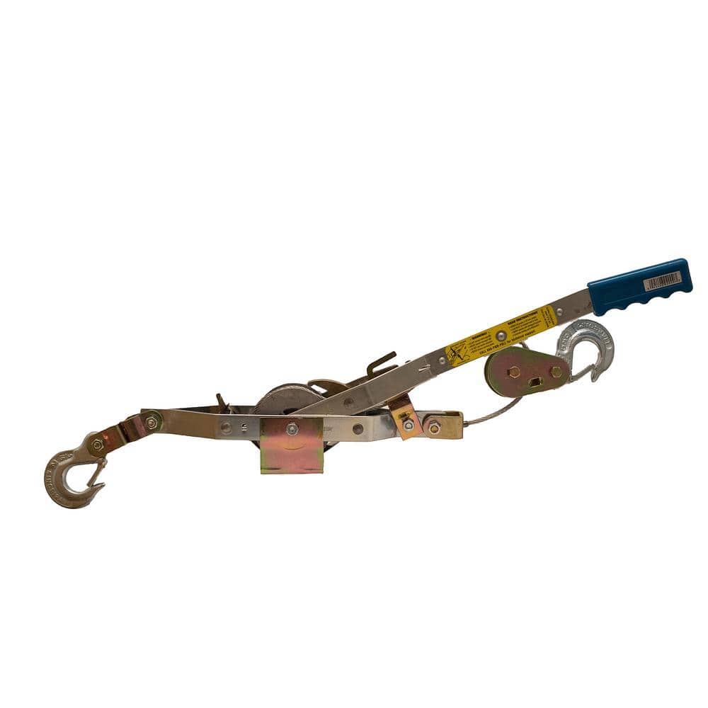 Maasdam Pow'R Pull 4,000 lb. 2-Ton Capacity 6 ft. Max Lift 30:1 Leverage Winch Puller Come Along Tool with 6 ft. of Cable Included -  144SB-6