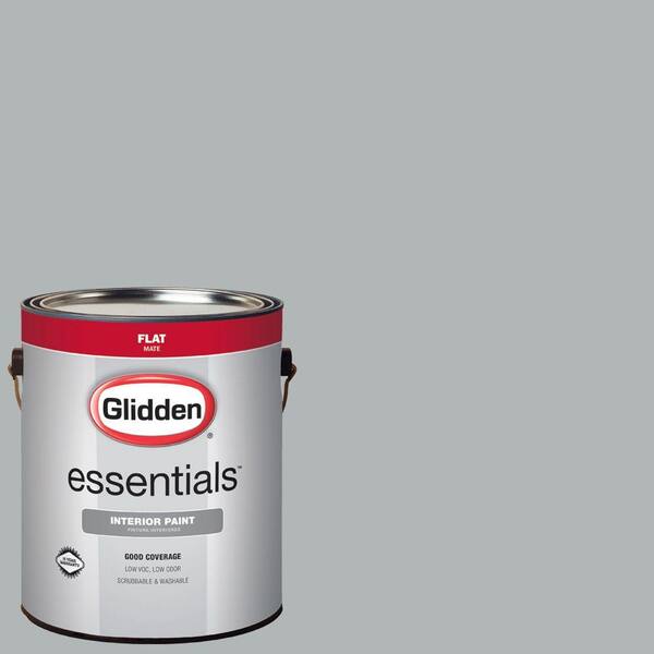 Glidden Essentials 1 gal. #HDGCN37 Medici Grey Flat Interior Paint