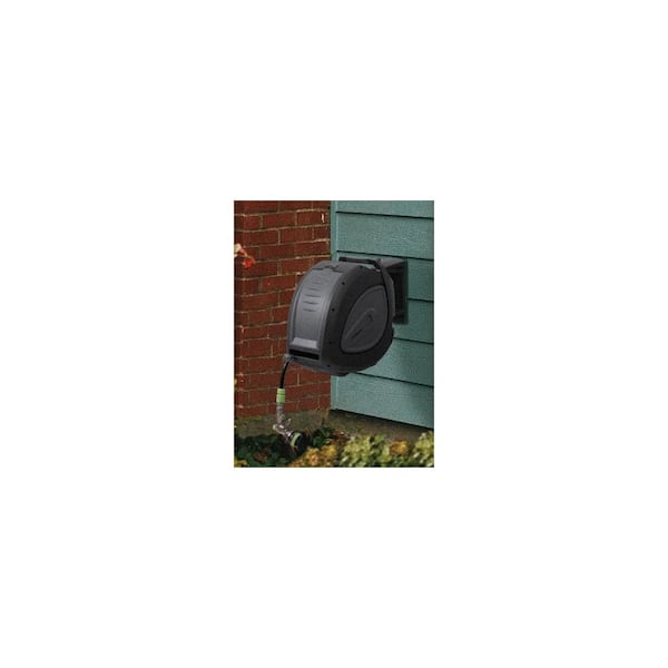 GARDENA 50 ft. Auto Retractable Hose Reel on Metal Spike 18604-80 - The  Home Depot