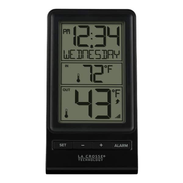 La Crosse Technology Wireless Digital Thermometer with Time and Calendar