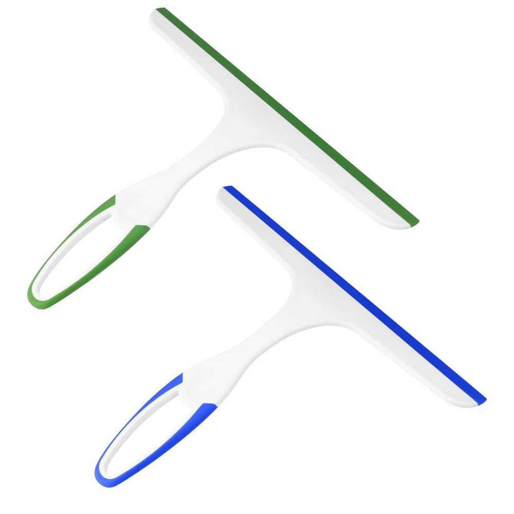 2 Pack Durable PP+TPR Shower Glass Door Squeegee with Ergonomic Handle and Hanging Hole for Easy Storage and Cleaning price history on PriceWatchPro