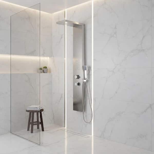 ANZZI Expanse Series 57 in. 2-Jetted Full Body Shower Panel System