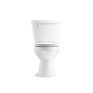 Cimarron 12 in. Rough In 2-Piece 1.28 GPF Single Flush Round Toilet in White Seat Not Included