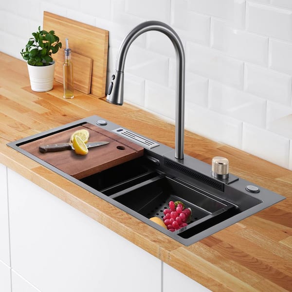 29.5'' L Single Bowl Stainless Steel Kitchen Sink