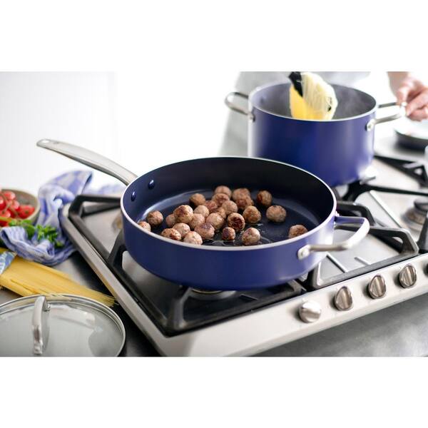 Zakarian By Dash 4.5Qt Nonstick Cast Iron Deep Skillet With Cast