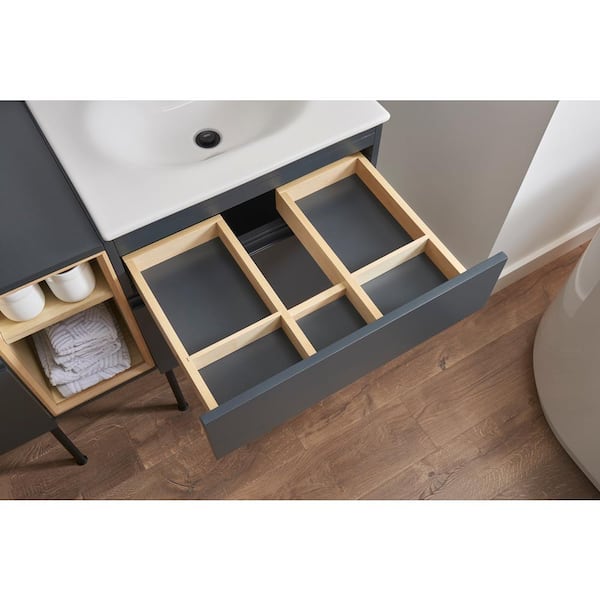 Double Drawer Bath Vanity Cabinet Only, Double Vanity With Drawers Only