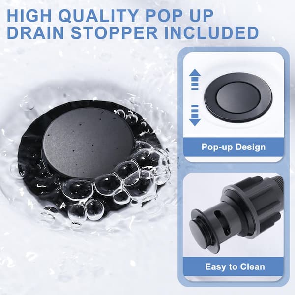 VEVETTA Modern 4 in. Centerset Double Handle Bathroom Sink Faucet