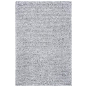 Ultimate Shag Silver 4 ft. x 6 ft. Solid Area Rug