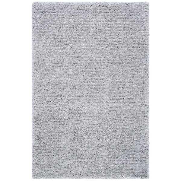 SAFAVIEH Ultimate Shag Silver 4 ft. x 6 ft. Solid Area Rug