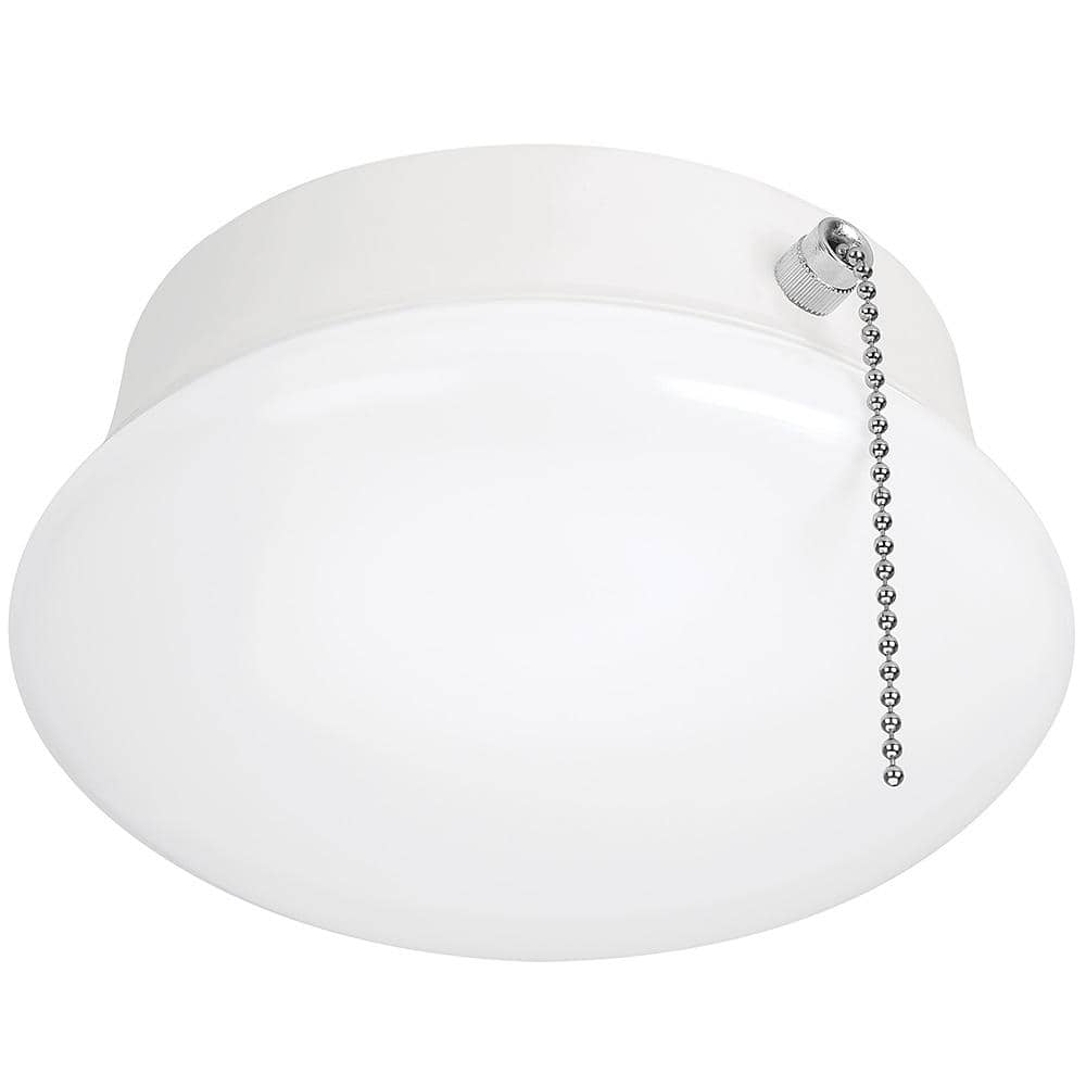 Spin Light 7 in. Closet Light with Pull Chain LED Flush Mount Ceiling Light