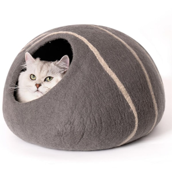 Handmade Wool Chair Pad/ Wool Chair Cushion/ Round Chair Pad/ Felt Seat  Cushion/ Wool Seat Pad/ Cat Cave Pad/ Cat Cave Cushion/ Pet Cushion 
