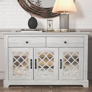 Millicent Dusty Gray Oak Wood 45.7 in. Sideboard with Drawer