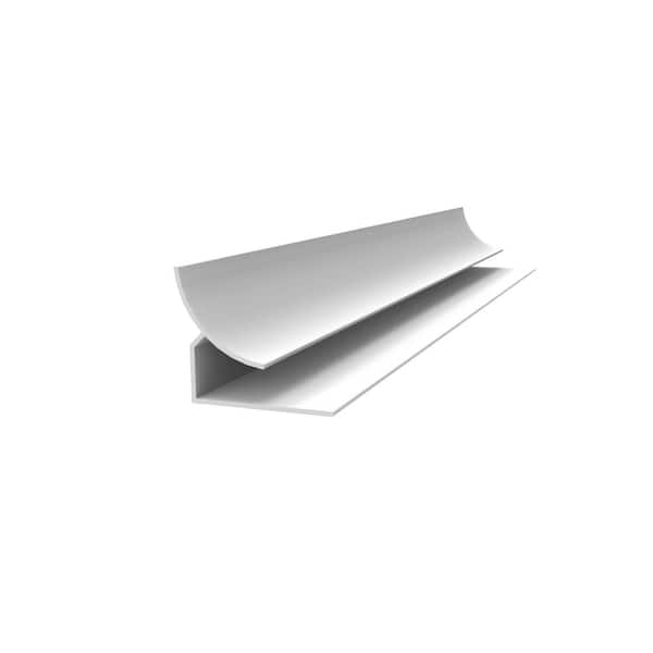 Unbranded Cove Trim 4 in. H x 5 in. W x 96. D Slatwall Accessory With Brackets in Grey (2-Pack)