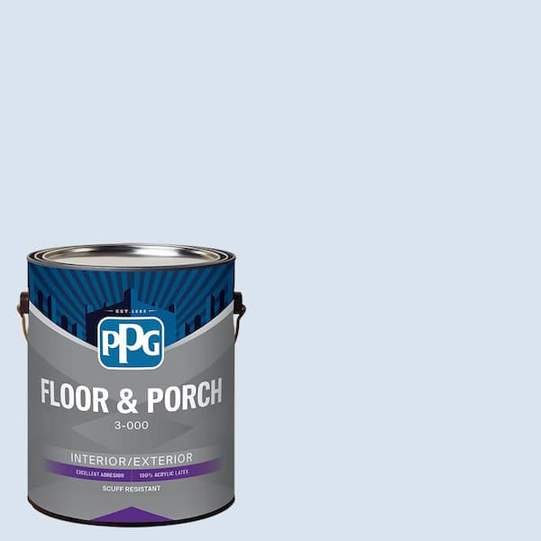 1 gal. PPG1164-2 Iceberg Satin Interior/Exterior Floor and Porch Paint