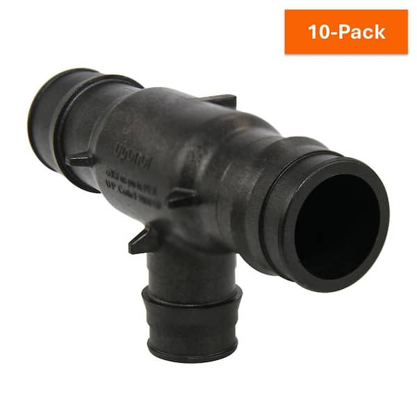 Uponor ProPEX 1 in. x 1 in. x 3/4 in. PEX-A Expansion Barb Engineered Polymer Reducing Tee (10-Pack)
