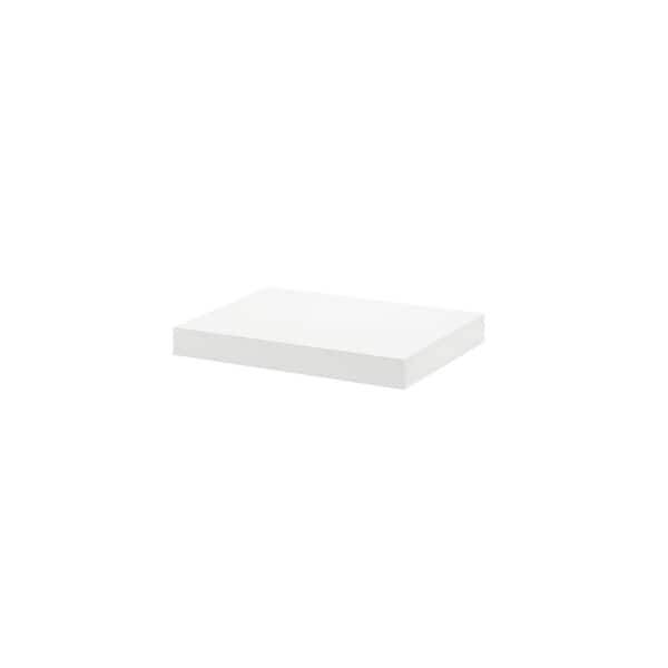 Unbranded BIG BOY 17.5 in. x 11.8 in. x 2 in. White MDF Floating Decorative Wall Shelf with Brackets