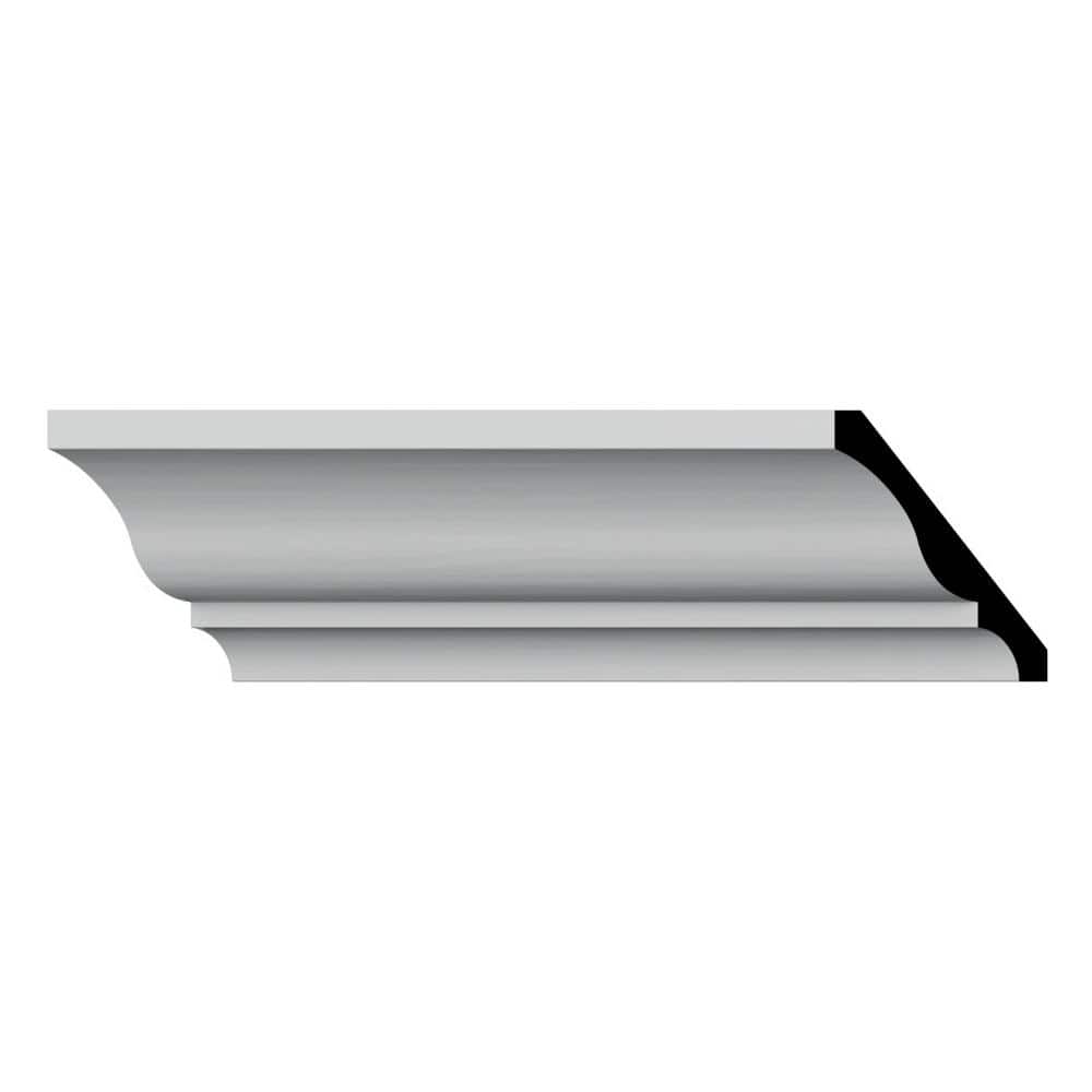 White Finger-Joint Pine Crown Moulding 96" Length